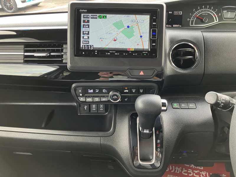 ホンダ N-BOX カスタムL ナビ・Bカメラ・パワスラ・前後ドラレコ・ETC